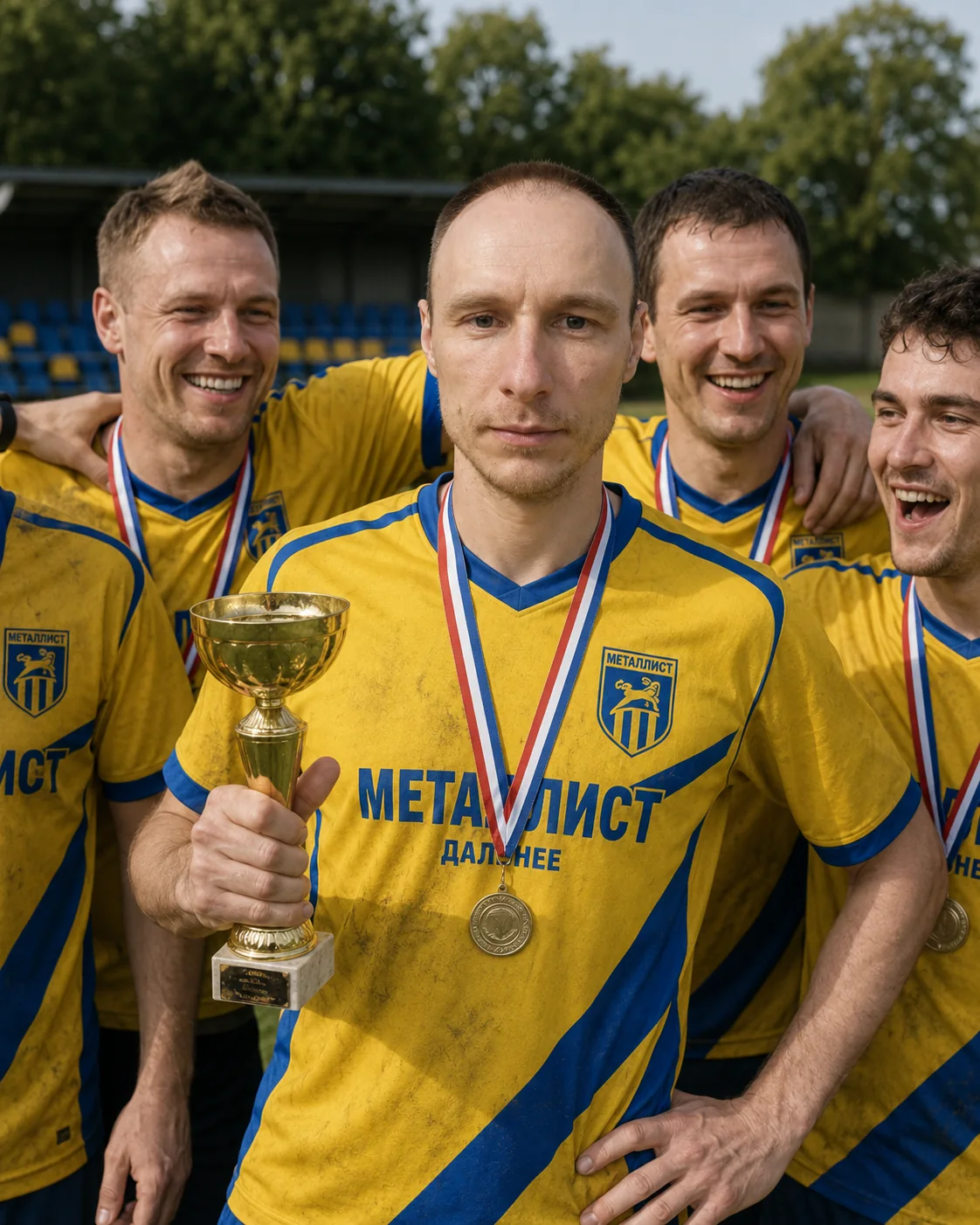 Konstantin Buryachenko with a cup